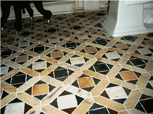 Studio Dezahra Tunisian Limestone and Marble Floor