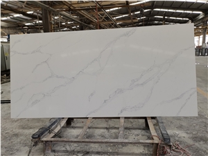 Calacatta Carrara White Quartz Slab