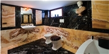 Nero Portoro Marble for Flooring Tile
