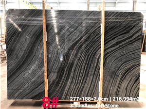 Royal Black Wooden Marble for Floor Tile