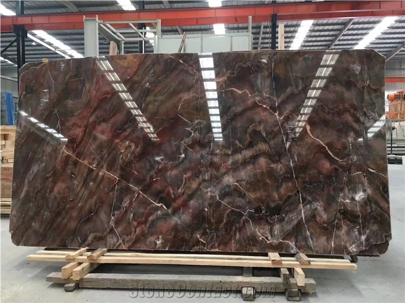 Venice Red Marble Coloums Base
