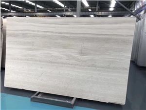 White Wooden Vein Marble for Floor Tile