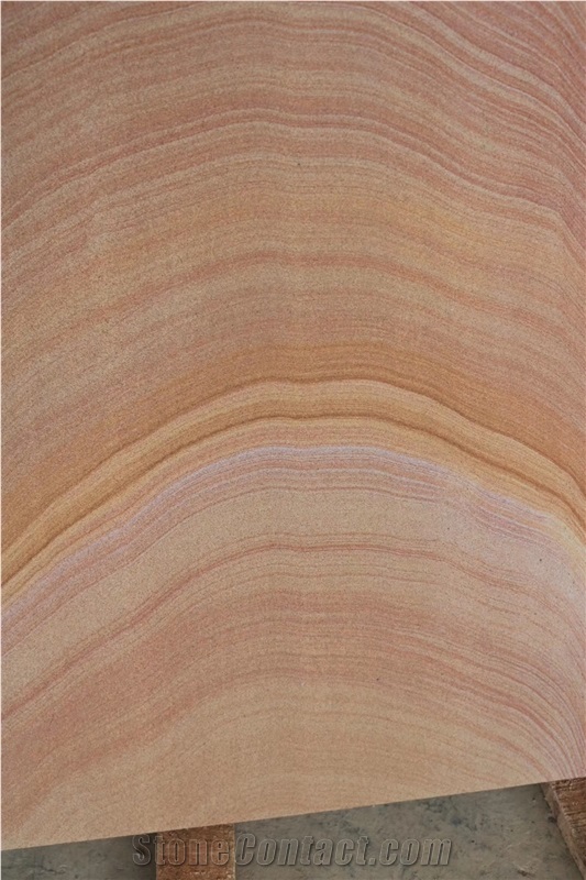 Yellow Wooden Sandstone for Flooring Tile