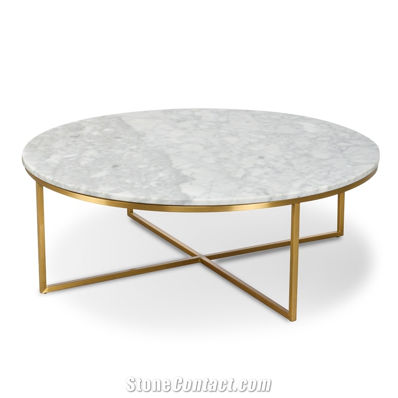 Calacatta Carrara White Marble Conference Table Top 10 Seat Design