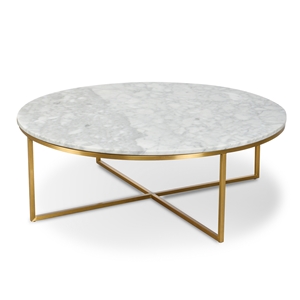 Super White Quartzite Round Table Top Stone Furniture