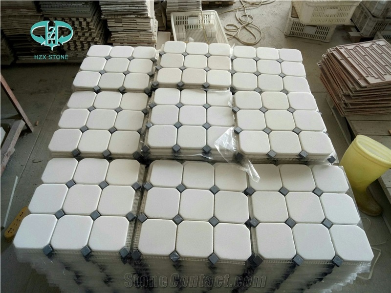 China Natural White Marble Mosaic