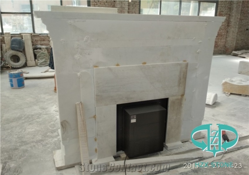 Natural Marble Hand Crafts Fireplace