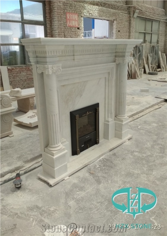 Natural Marble Hand Crafts Fireplace