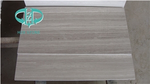 Natural Polished White Wood Marble