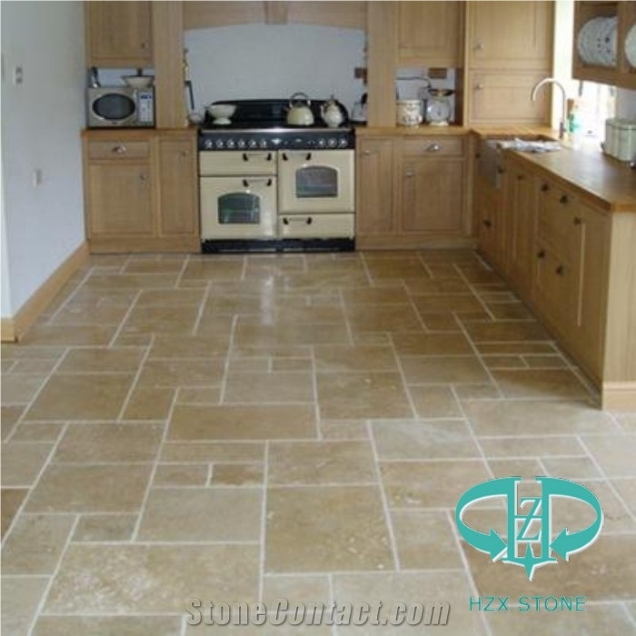 Yellow Travertine Marble for Indoor Tiling