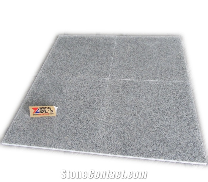 Polished G602 Bianco Sardo Granite Floor Tiles