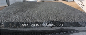 Hainan Black Basalt,Bushhammered Tile