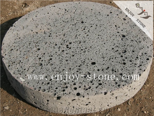 Volcanical Stone,Round Lavastone,Grey Basalt