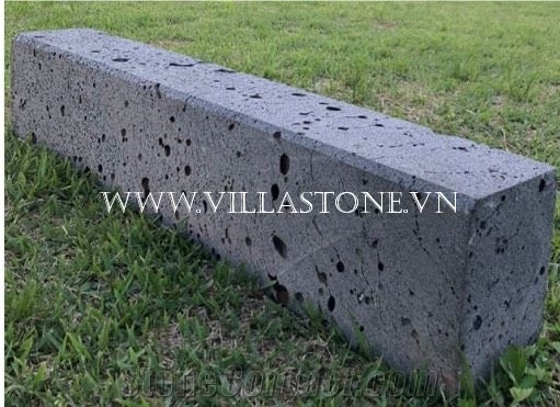 Viet Nam Lava Kerbstone with Hole and Less Hole