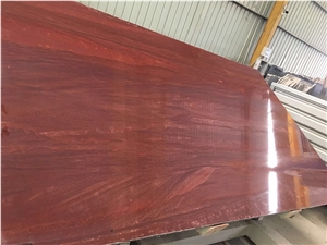 YUANDA Red Natural Marble Slabs Wall Cladding Panels
