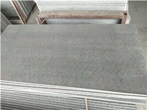 New G684 Black Granite Flamed Tile Wall Cladding Tile