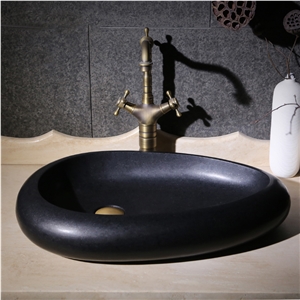 Shanxi Black Granite Sink, Abasolute Black Basin