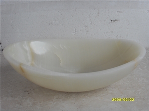 White Onyx Wash Basin, White Onyx Bathroom Sinks