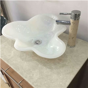 White Onyx Wash Basin,White Onyx Stone Sinks