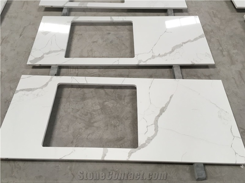 Carrara White Quartz Countertop