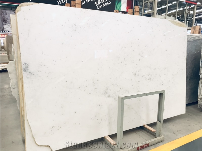 Italy Carrara White Marble Slabs and Floor Tiles