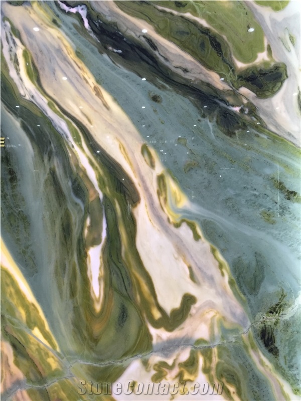 China Dreaming Green Backlit Marble for Wall