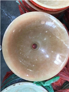 China Honey Wash Basin/Round Bathroom Sink