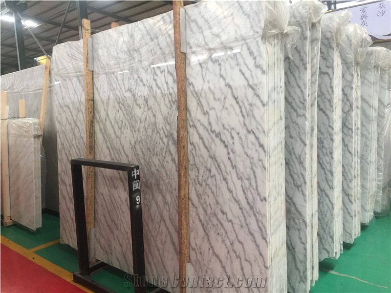 China Sunny White Marble Slab / Guangxi White Tile
