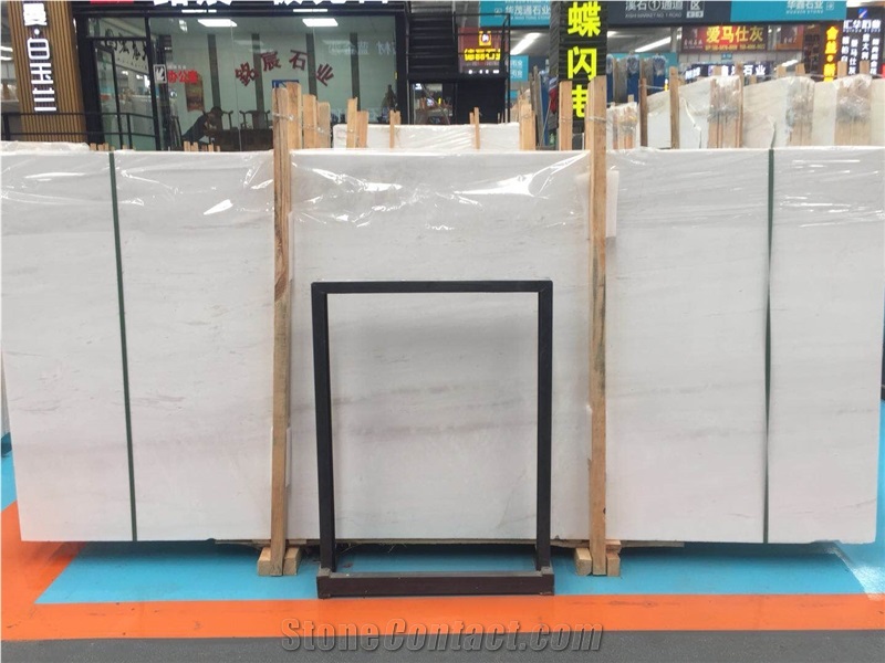 Chinese Polar White Marble Slabs for Wall Cladding