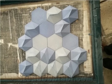 Irregular 3D Shape Waterjet Mosaic Tile