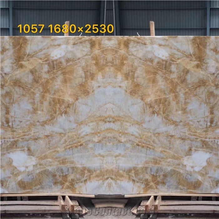 Natural Yellow Onyx Marble Slabs for Decoration