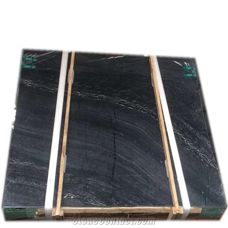 Ancient Wood Black Marble for in Door Decoration