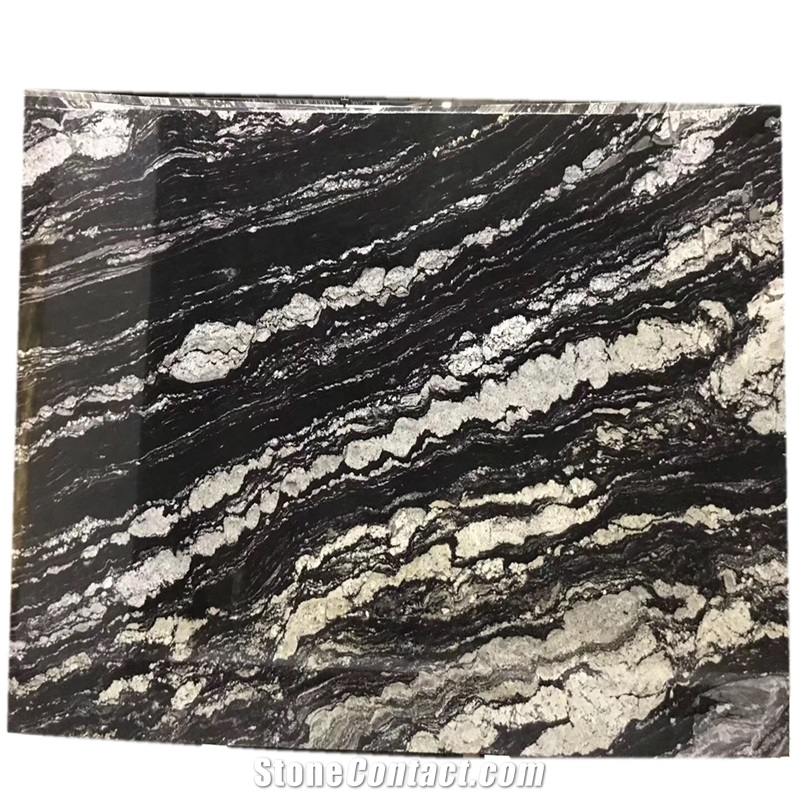 Brazil Black Manhattan Granite Slabs