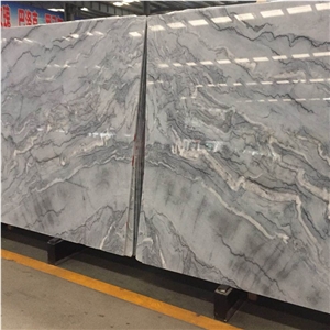 China Bruce Grey Marble Slabs Vein Match