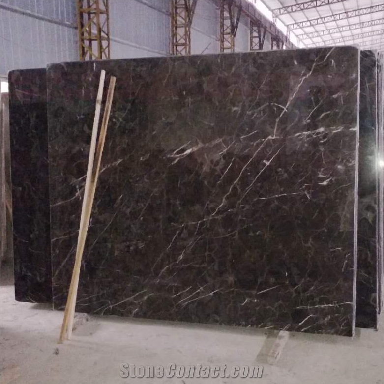 China Dark Emperador Marble Slabs 18mm