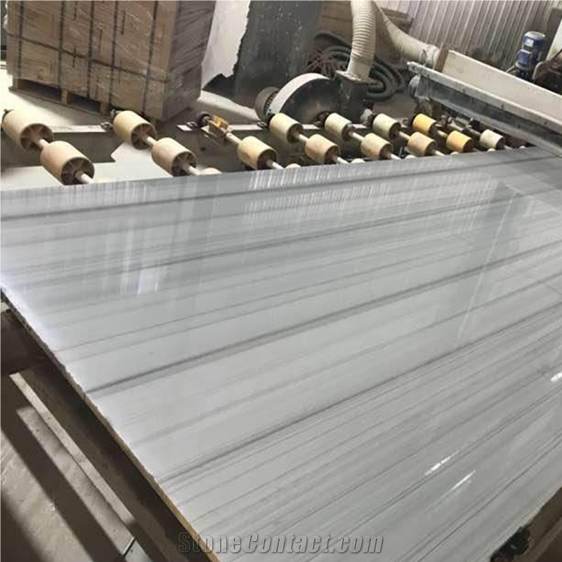 China Grey Wood Marble Slabs
