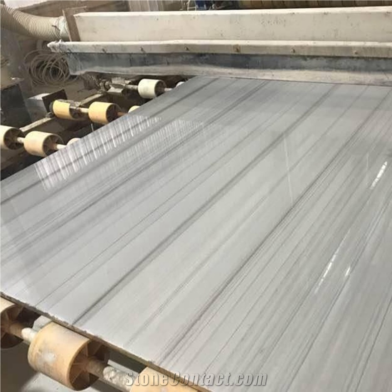 China Grey Wood Marble Slabs