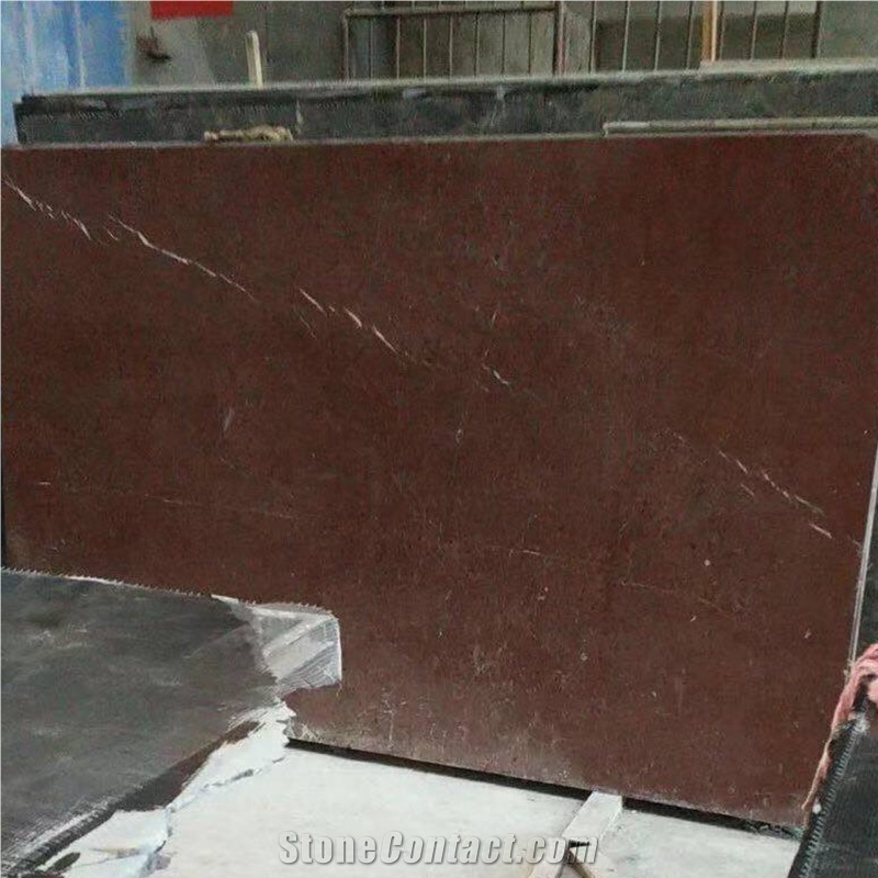 China Rosso Alicante Red Marble Slabs