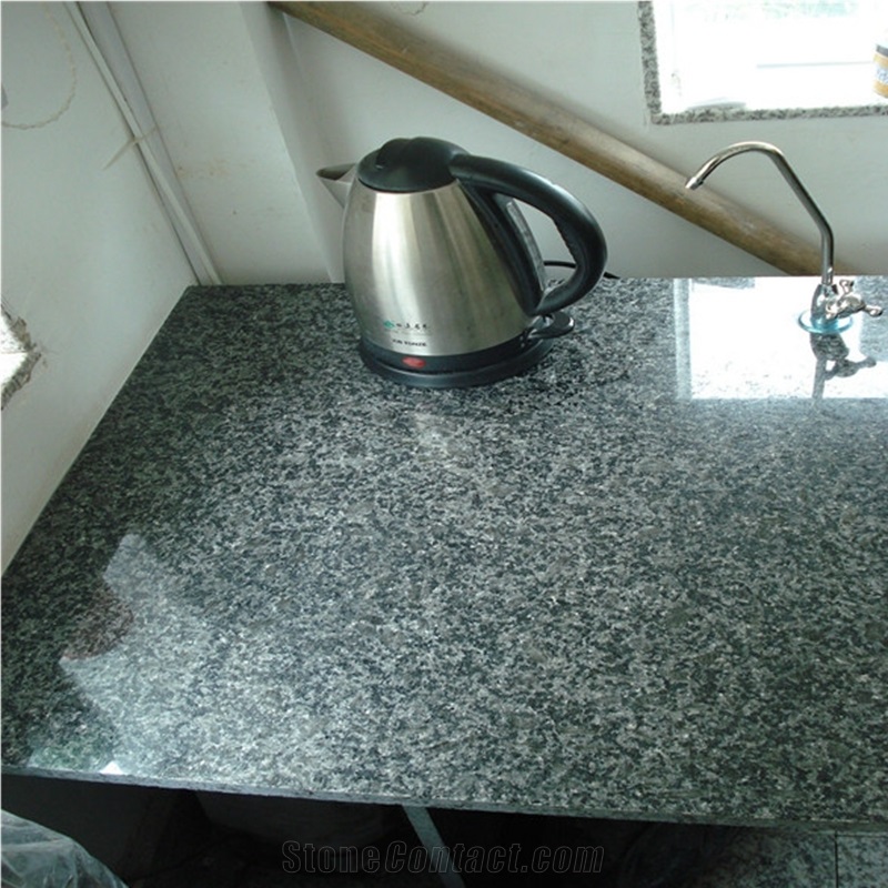 Chinese Black Ice Dapple Granite Kitchen Top