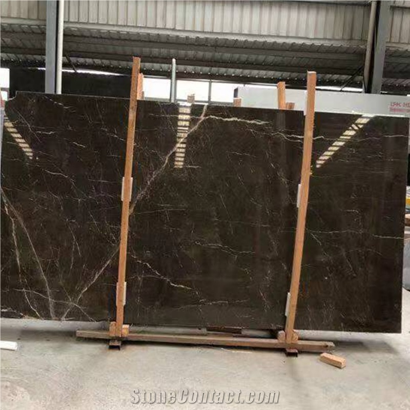 Coffee Mousse Grey Marble Slabs and Wall Tile