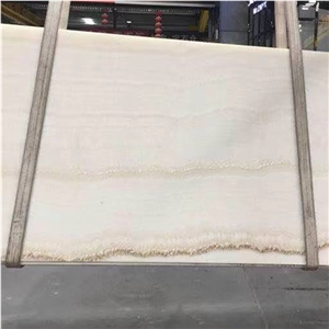 Straight Ivory Onyx Marble Slabs Wall Tiles