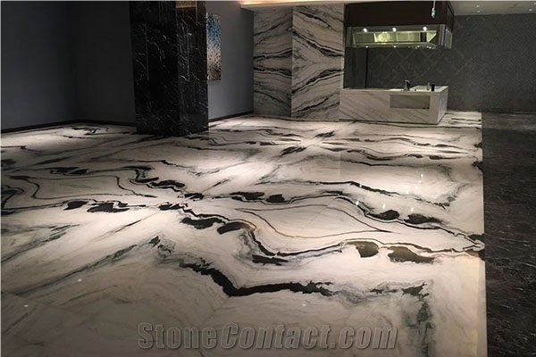 China Panda White Marble Flooring and Walling Tile