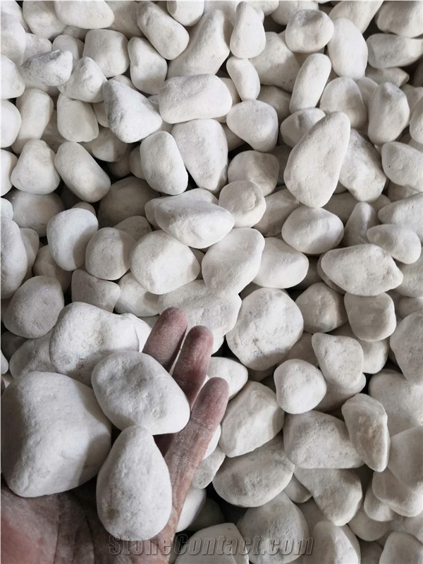 A Grade Snow White Decoration Tumbled Pebbles