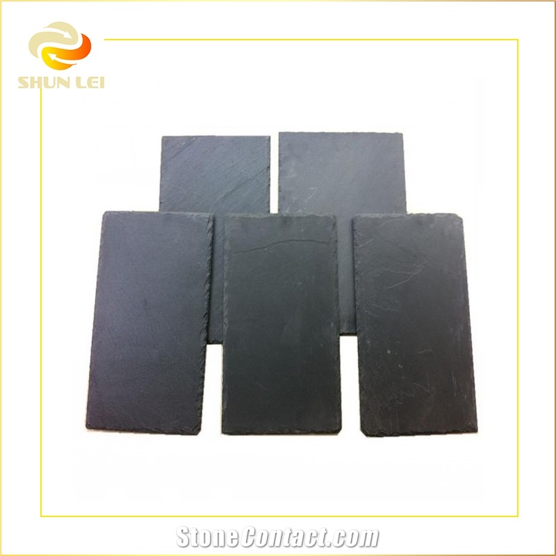 China Honed Black Slate Roof Tile