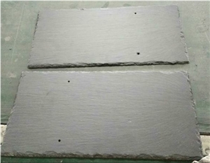 China Honed Black Slate Roof Tile