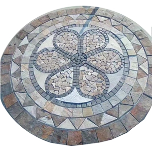 Hand Made Natural Stone Outdoor Mosaic Decoration