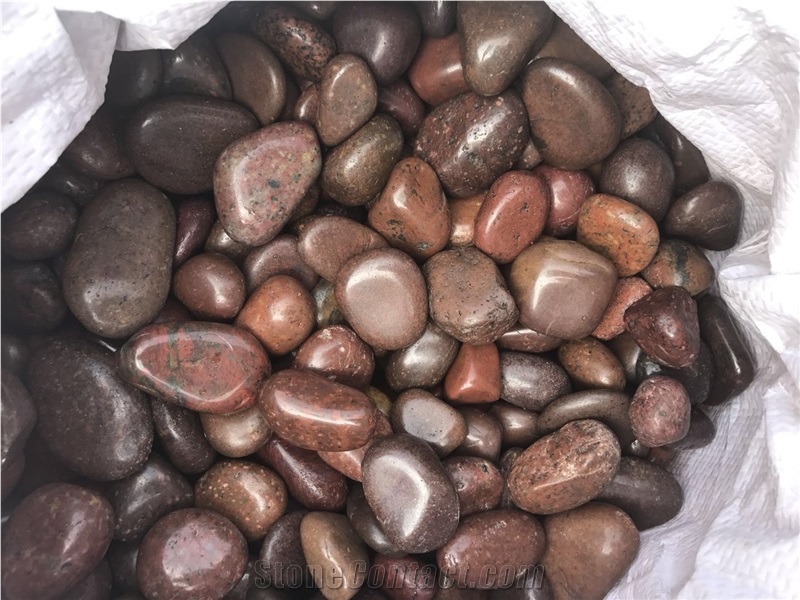 Natural Red River Pebbles Stone