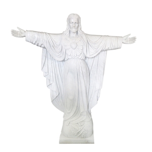 White Marble Carving Jesus Christ Statue