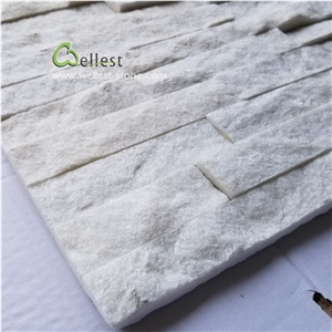 Pure White Quartzite Natural Split Culture Stone