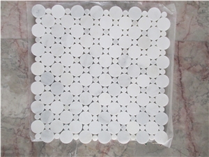 Calacatta White Herringbone Mosaic for Kithchen